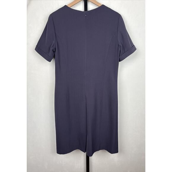 VTG Balenciaga for Icelandair Flight Attendant Uniform Dress EU 46 US 14 Blue - Picture 7 of 11